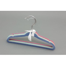 Cheap Plastic Velvet Hanger, Save Space Velvet Hanger, Wholesale Plastic Hanger